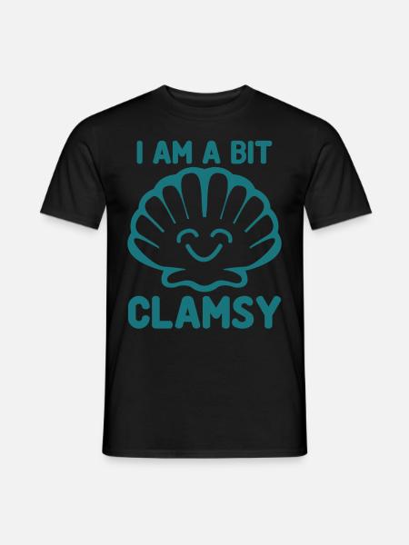 Clams Clam Seashells Sea Shell - Men's T-Shirt - black