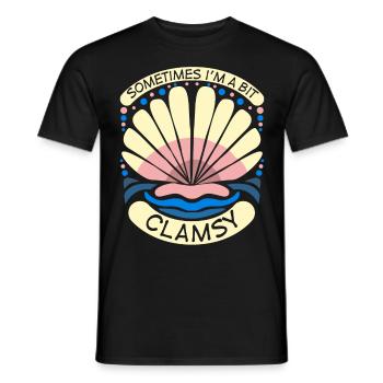 Coquillages maladroits Palourdes Coquillages Palourde - T-shirt homme - noir - Devant - AI Model Male 178 light (178cm)