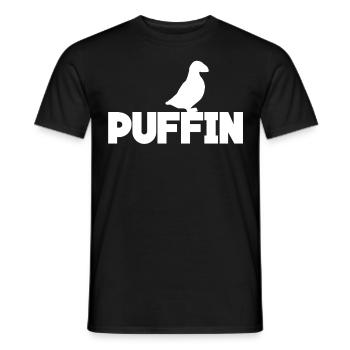 Puffin Bird Puffins - Männer T-Shirt - Schwarz - Vorne - AI Model Male 178 light (178cm)