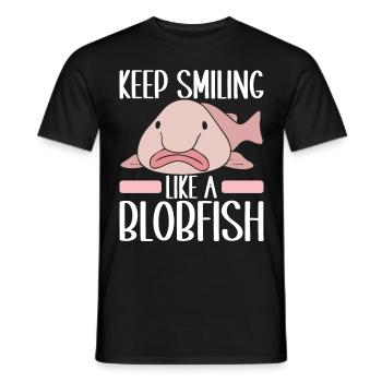 Süßer Blobfisch Hässlicher Fisch - Männer T-Shirt - Schwarz - Vorne - AI Model Male 178 light (178cm)