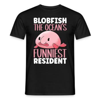 Süßer Blobfisch Hässlicher Fisch - Männer T-Shirt - Schwarz - Vorne - AI Model Male 178 light (178cm)