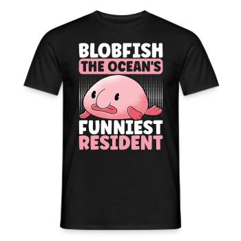 Süßer Blobfisch Hässlicher Fisch - Männer T-Shirt - Schwarz - Vorne - AI Model Male 178 light (178cm)