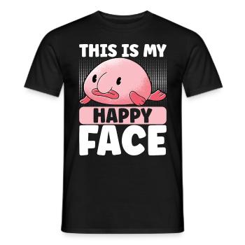 Süßer Blobfisch Hässlicher Fisch - Männer T-Shirt - Schwarz - Vorne - AI Model Male 178 light (178cm)
