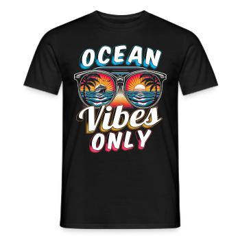 Croisières Ocean Vibes uniquement - T-shirt homme - noir - Devant - AI Model Male 178 light (178cm)