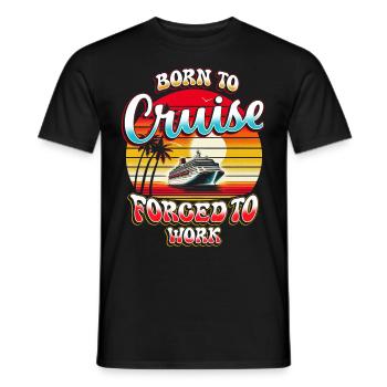 Croisé de croisière Crusader - T-shirt homme - noir - Devant - AI Model Male 178 light (178cm)
