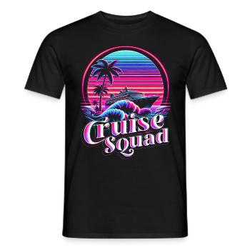 Croiseur de croisière Escouade de croisière - T-shirt homme - noir - Devant - AI Model Male 178 light (178cm)