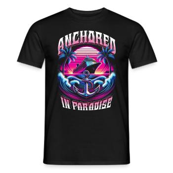 Croisiéristes de croisière ancrés au paradis - T-shirt homme - noir - Devant - AI Model Male 178 light (178cm)
