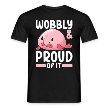 Süßer Blobfisch Hässlicher Fisch - Männer T-Shirt - Schwarz - Vorne - AI Model Male 178 light (178cm)