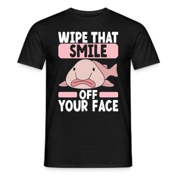 Süßer Blobfisch Hässlicher Fisch - Männer T-Shirt - Schwarz - Vorne - AI Model Male 178 light (178cm)