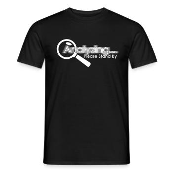 Analyse INTJ S’il vous plaît restez prêt - T-shirt homme - noir - Devant - AI Model Male 178 light (178cm)