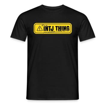 C’est un truc INTJ que vous ne comprendriez pas - T-shirt homme - noir - Devant - AI Model Male 178 light (178cm)