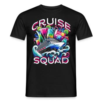 Croiseur de croisière Escouade de croisière - T-shirt homme - noir - Devant - AI Model Male 178 light (178cm)