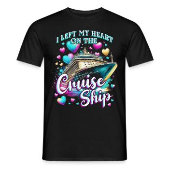 Croisé de croisière Crusader - T-shirt homme - noir - Devant - AI Model Male 178 light (178cm)
