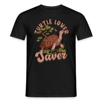 Turtle Turtles Turtle Lover Planet Saver - T-shirt homme - noir - Devant - AI Model Male 178 light (178cm)