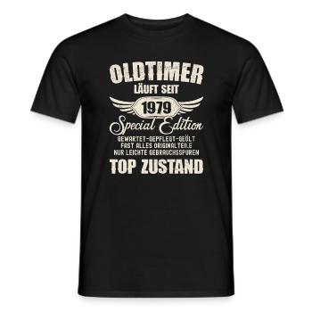 45th Birthday 45 Years Classic Car Gift 1979 - Men's T-Shirt - black - Front - AI Model Male 178 light (178cm)