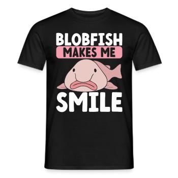 Süßer Blobfisch Hässlicher Fisch - Männer T-Shirt - Schwarz - Vorne - AI Model Male 178 light (178cm)