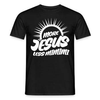 Bible croisée Jésus-Christ christianisme - T-shirt homme - noir - Devant - AI Model Male 178 light (178cm)