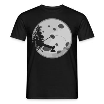 Canne à pêche Pike Fisherman Moorer Fish - T-shirt homme - noir - Devant - AI Model Male 178 light (178cm)
