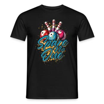 Le bowling n’épargne personne - T-shirt homme - noir - Devant - AI Model Male 178 light (178cm)