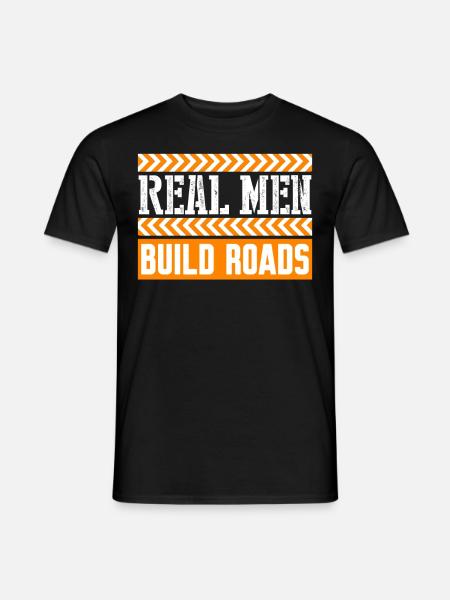 Roadbuilder Road Attendant Road Keeper - Men's T-Shirt - black