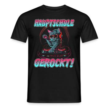 Abschlussklasse | Quali | Hauptschule gerockt - Männer T-Shirt - Schwarz - Vorne - AI Model Male 178 light (178cm)