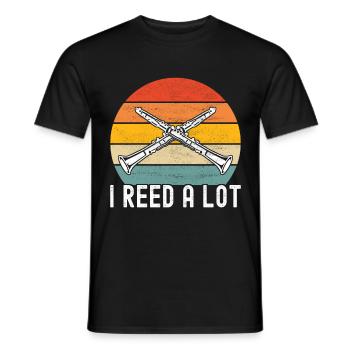 Clarinet Wind Instrument Clarinet player - Men's T-Shirt - black - Front - AI Model Male 178 light (178cm)