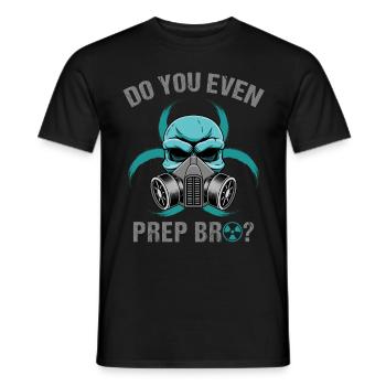 Prep-tu même Bro Survivor Préparer la survie - T-shirt homme - noir - Devant - AI Model Male 178 light (178cm)