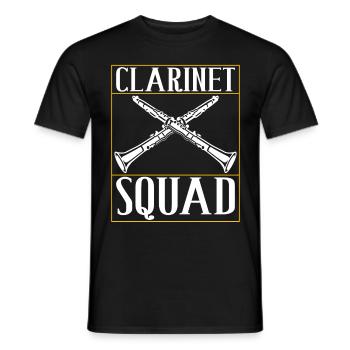 Clarinet Wind Instrument Clarinet player - Men's T-Shirt - black - Front - AI Model Male 178 light (178cm)