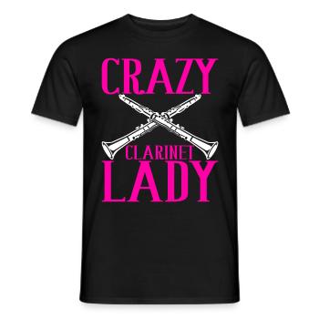 Clarinet Wind Instrument Clarinet player - Men's T-Shirt - black - Front - AI Model Male 178 light (178cm)
