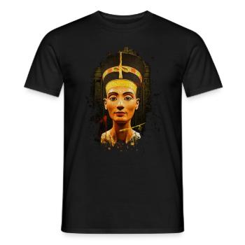 Egyptian Pharaoh Goddess Pyramid Ancient Egypt - Men's T-Shirt - black - Front - AI Model Male 178 light (178cm)