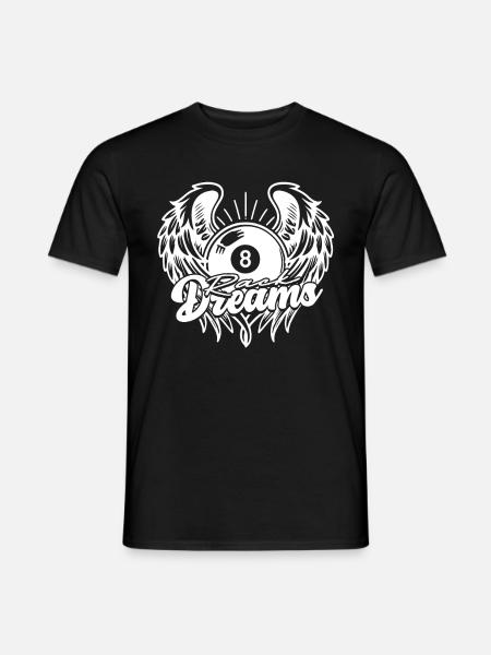 8-Ball Billard Rack Dreams - Männer T-Shirt - Schwarz