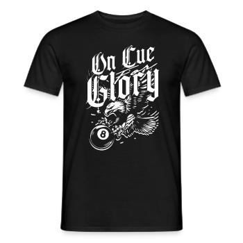 8-Ball Billard On Cue Glory - Männer T-Shirt - Schwarz - Vorne - AI Model Male 178 light (178cm)
