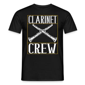 Clarinet Wind Instrument Clarinet player - Men's T-Shirt - black - Front - AI Model Male 178 light (178cm)