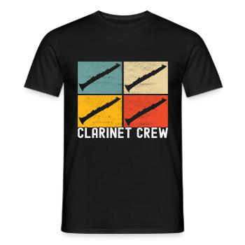 Clarinet Wind Instrument Clarinet player - Men's T-Shirt - black - Front - AI Model Male 178 light (178cm)