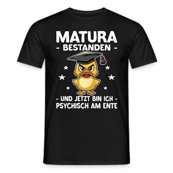 Abschlussklasse Schulabschluss | Matura bestanden - Männer T-Shirt - Schwarz - Vorne - AI Model Male 178 light (178cm)