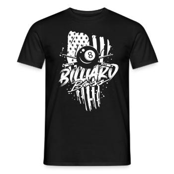 8-Ball Billard - Männer T-Shirt - Schwarz - Vorne - AI Model Male 178 light (178cm)