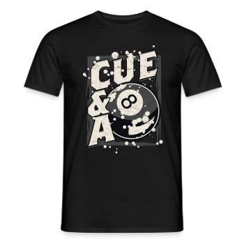 8-Ball Billard - Männer T-Shirt - Schwarz - Vorne - AI Model Male 178 light (178cm)