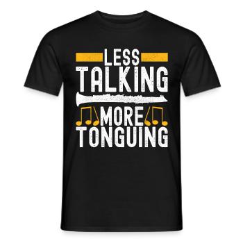 Clarinet Wind Instrument Clarinet player - Men's T-Shirt - black - Front - AI Model Male 178 light (178cm)