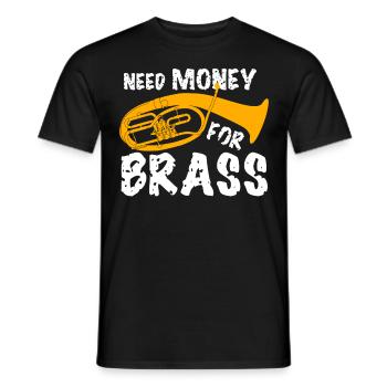Baritone Tenorhorn Orchestra - Männer T-Shirt - Schwarz - Vorne - AI Model Male 178 light (178cm)