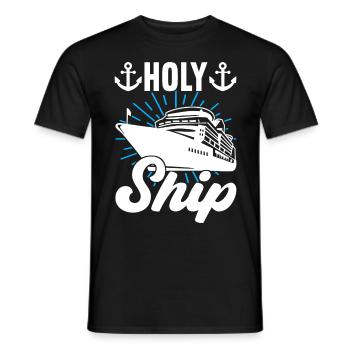 Kreuzfahrt Urlaub Kreuzfahrtschiff - Männer T-Shirt - Schwarz - Vorne - AI Model Male 178 light (178cm)