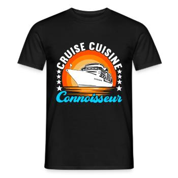 Kreuzfahrt Urlaub Kreuzfahrtschiff - Männer T-Shirt - Schwarz - Vorne - AI Model Male 178 light (178cm)