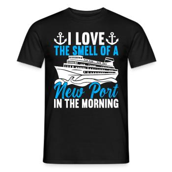 Kreuzfahrt Urlaub Kreuzfahrtschiff - Männer T-Shirt - Schwarz - Vorne - AI Model Male 178 light (178cm)