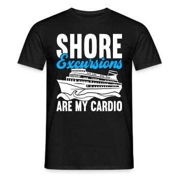 Croisière Vacances Bateau de croisière - T-shirt homme - noir - Devant - AI Model Male 178 light (178cm)
