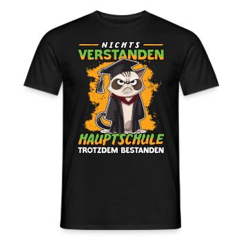 Abschlussklasse | Quali | Hauptschule gerockt - Männer T-Shirt - Schwarz - Vorne - AI Model Male 178 light (178cm)