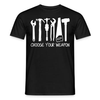 Workshop DIY Dad Craftsman Tools - Männer T-Shirt - Schwarz - Vorne - AI Model Male 178 light (178cm)