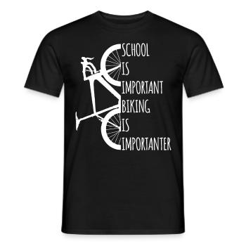 Bici Bicicletta Ciclisti Biciclette Bicicletta - T-shirt uomo - nero - Fronte - AI Model Male 178 light (178cm)