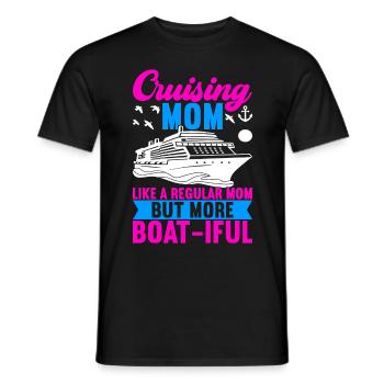 Kreuzfahrt Urlaub Kreuzfahrtschiff - Männer T-Shirt - Schwarz - Vorne - AI Model Male 178 light (178cm)