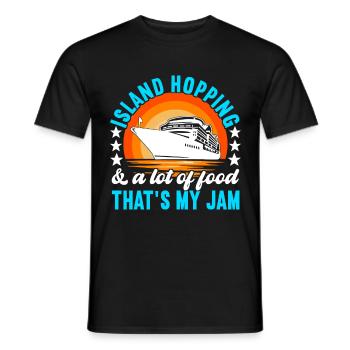 Kreuzfahrt Urlaub Kreuzfahrtschiff - Männer T-Shirt - Schwarz - Vorne - AI Model Male 178 light (178cm)