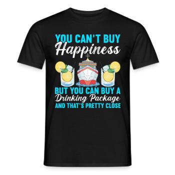 Croisière Vacances Bateau de croisière - T-shirt homme - noir - Devant - AI Model Male 178 light (178cm)