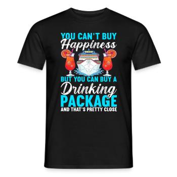 Kreuzfahrt Urlaub Kreuzfahrtschiff - Männer T-Shirt - Schwarz - Vorne - AI Model Male 178 light (178cm)